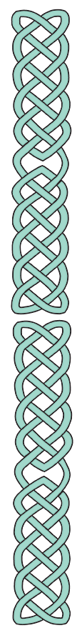 Pale green Celtic knot divider